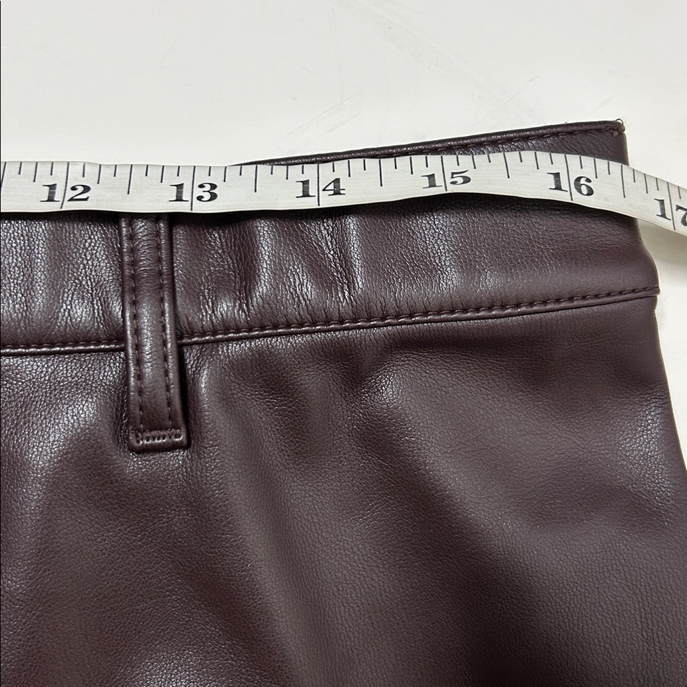 NWT J.Jill Faux-Leather Seamed Skirt (size MP) - Picture 5 of 8